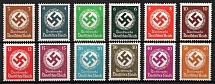 1934 Third Reich, Germany, Official Stamps (Full Set, CV $70, Signed, MNH)