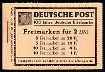 1949 Compete Booklet with stamps of West Berlin, Germany, Excellent Condition (Mi. MH 1, CV $910)