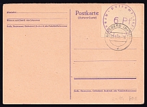 1945 (23 Jul) Arnsberg (Westphalia), Postcard, Germany Local Post (Mi. 1, CV $200)