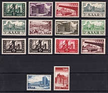 1952 Saar, Germany (Mi. 319 - 337, Full Set, CV $60, MNH)