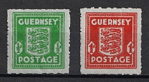 1942 Guernsey, German Occupation, Germany (Mi. 4 - 5, Full Set, CV $80)