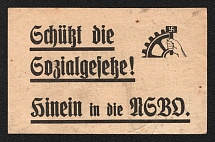 'Battle of Social Reaction!', NSDAP, Swastika, Third Reich Propaganda, Leaflet, Nazi Germany