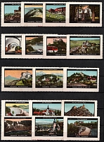 Germany, Architecture, Stock of Rare Cinderellas, Non-postal Stamps, Labels, Advertising, Charity, Propaganda (#10)