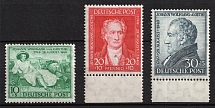 1949 British and American Zones of Occupation, Germany (Mi. 108 - 110, Full Set, Margins, CV $50, MNH)