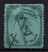 1879 1c Boyd's Dispatch, United States, Locals (Sc. 20L45, Canceled)