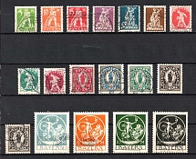 1920 Bavaria, Germany (Mi. 178 - 195, Canceled, CV $220)