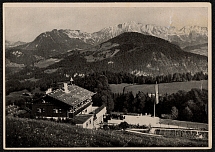 1933 The Fuhrer Adolf Hitler’s house in the Obersalzberg, Propaganda Card