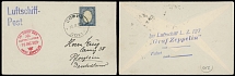 Worldwide Air Post Stamps and Postal History - Bulgaria - Zeppelin Flight - 1929 (October 16), Balkan and Silesia Flight cover from Sofia to Pforzheim, franked by 6L dark blue and pale lemon, tied by Sofia date stamp, the same …