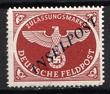 1944 Military Mail 'INSELPOST', Germany (Mi. 10 B d, Signed, CV $900)