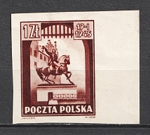 1945 1Z Poland (IMPERFORATED)