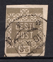 1919 35p Estonia (Olive Grey, Canceled, CV $80)