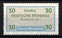30pf Exchange tax, Germany Revenues (MNH)