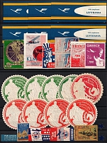 Airplanes, United States, Stock of Cinderellas, Germany, Europe Non-Postal Stamps, Labels, Advertising, Charity, Propaganda (#214A)