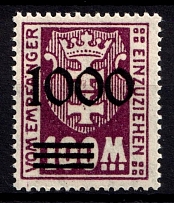 1923 1000 on 100M Danzig, Germany (Mi. 39 I/I, Unofficial, with Certificate, CV $460, MNH)
