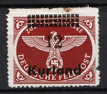 1945 12pf Kurland, German Occupation, Germany (Mi. 4 B, CV $30, MNH)