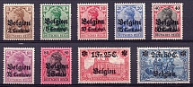 1914-18 Belgium, German Occupation, Germany (Mi. 1 - 9, Full Set, CV $100)