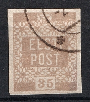1919 35p Estonia (Brown Grey, Canceled)
