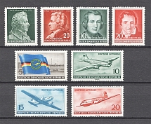 1956 German Democratic Republic GDR (CV $60, Full Sets, MNH)