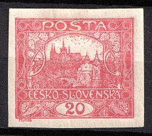 1919 20h Czechoslovakia (Sc. 45 a, OFFSET, CV $100+)