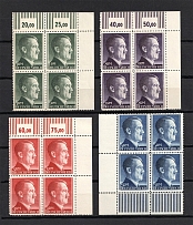 1942 Third Reich, Germany (Control Numbers, Perf 12.5, Full Set, CV $100, MNH)