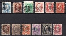 1870-71 United States (Mi. 36 - 46, Canceled, CV $830)