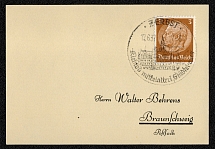1937 Scott 416 with cancellation publicizes the town as the Jewel of the Middle Ages