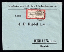 1923 (2 Oct) Leverkusen, Germany Local Post, Cover to Berlin (Mi. 2 a, CV $390)