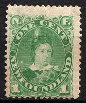 1898 1c Newfoundland, Canada (SG 63a, CV $50)