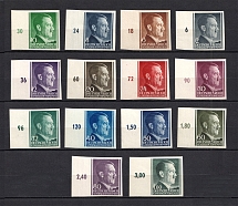 1941-43 General Government, Germany Collection (Imperforated, Control Numbers, MNH)
