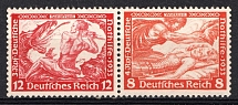 1933 Third Reich, Germany, Se-tenant, Zusammendrucke (Mi. W 55, CV $40)