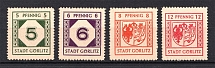 1945 Gorlitz, Local Mail, Soviet Russian Zone of Occupation, Germany (Yellowish Paper, Smooth Gum, Full Set, MNH)