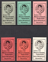 1908 National Art and Photo Exhibition, Amateur Team of Hungary, Budapest, Stock of Cinderellas, Non-Postal Stamps, Labels, Advertising, Charity, Propaganda