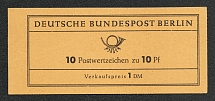 1962 Booklet with stamps of West Berlin, Germany in Excellent Condition (Mi. 3 a, 10 x Mi. 202, CV $30)