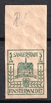 1946 5+5pf Finsterwalde, Germany Local Post (Mi. 3 b, Margin, CV $20, MNH)