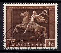 1938 Third Reich, Germany (Mi. 671 X, Full Set, BRAUNSCHWEIG Postmark, CV $450)