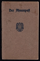 Ancestral Passport, Nazi Germany (With Revenue Stamps)