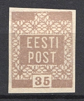 1919 35P Estonia (Light Brown)