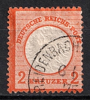 1872 2kr German Empire, Germany (Mi. 24, Canceled, CV $4,160)