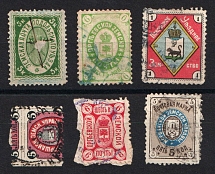 Morshansk, Orgeev, Podolsk, Pskov Zemstvo, Russia, Stock of Valuable Stamps (Canceled)