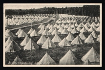 1934 'The Reich Party Congress Nuremberg. Tent camp', Propaganda Postcard, Third Reich Nazi Germany