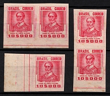 1941 10000r Brazil (Mi. 568 var, Imperforate, MNH)
