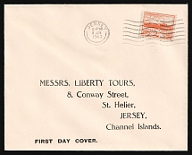 1943 (8 Jun) Jersey, German Occupation, Germany, First Day Cover (Mi. 6 y)