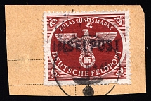 1944 Island Rhodes, Military Mail INSELPOST, Germany (Mi. 9, Canceled, CV $520)