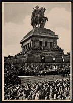 1933 The German Labor Front at the Deutschen Eck, Propaganda Card