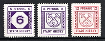 1945 Niesky, Local Mail, Soviet Russian Zone of Occupation, Germany (White Paper, Smooth Gum, Full Set, CV $40, MH/MNH)