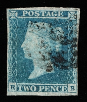 1841 2p Great Britain (SG 14, Canceled, CV $110)