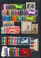 Worldwide, Stock of Cinderellas, Non-Postal Stamps, Labels, Advertising, Charity, Propaganda (#415A)