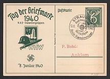 1940 'Stamp Day 1940', Propaganda Postal stationery, Third Reich Nazi Germany