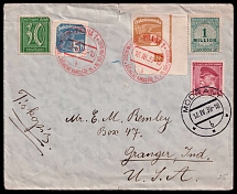 1939 (18 May) Czechoslovakia, Commercial Cover Prague - Modrany - United States (Cancellations)