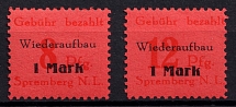 1946 Spremberg (Lower Lusatia), Germany Local Post (Mi.15 A - 16 A, Full Set, CV $100, MNH)
